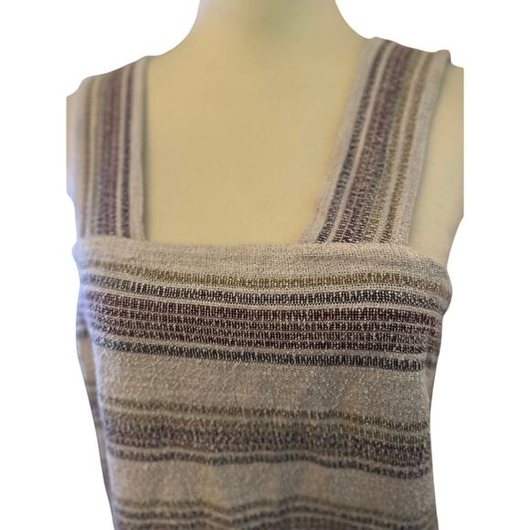 Madewell Striped Button-Back Tank Top, Women's, Sz Medium, Boho Festival Summer - Picture 4 of 7